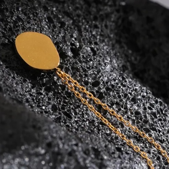 🤍Gold plated australian stone pendant necklace - Picture 4 of 5